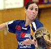 Melanie Marcantonio hoch in der Luft - HSG Bensheim-Auerbach  (Saison 2005/06)