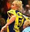 Alelsandra Pawelska holt zum Wurf aus - Buxtehuder SV (Saison 2005/06, Challenge-Cup gegen Merignac)