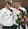 Co-Trainerin Heike Schmidt und Susanne Henze bei der Verabschiedung Henzes als Nationalspielerin - Vier-Länder-Turnier in Riesa  (April 2006)