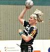 Janina Dröge in der Luft - SV Garßen-Celle in den Austiegs-Play Offs gegen Markranstädt  (Saison 2005/06)