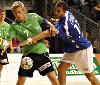 Sebastian Roemling (Füchse Berlin) im Kampf um den Ball gegen Momir Ilic (VfL Gummersbach) beim Handball-Bundesliga-Cup 2006