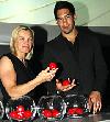 Ausra Fridrikas - Erfolgreichste Spielerin der CL - mit Nikola Karabatic - EHF-Gala 15 Jahre Champions League in Wien am 29.06.07