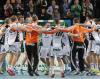 Jubel THW Kiel, Derbysieg, THW-FLE