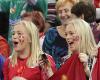 Norwegische Fans, Finale NOR - ESP, EURO 2014, Budapest