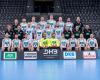 Deutschland - Europameisterschaft 2018
<br /><br />
<b>Oben von links</b>: Physiotherapeut Dennis Finke, Jannik Kohlbacher, Marian Michalczik, Hendrik Pekeler, Finn Lemke, Patrick Wiencek, Fabian Wiede, Teammanager Oliver Roggisch
<br /><br />
<b>Mitte von links</b>: Physiotherapeut Peter Gräschus, Mannschaftsarzt Dr. Kurt Steuer, Julius Kühn, Steffen Weinhold, Philipp Weber, Steffen Fäth, Teambetreuer Volker Schurr, Co-Trainer Alexander Haase, Bundestrainer Christian Prokop
<br /><br />
<b>Unten von links</b>: Maximilian Janke, Bastian Roscheck, Patrick Groetzki, Tobias Reichmann, Silvio Heinevetter, Andreas Wolff, Rune Dahmke, Uwe Gensheimer, Paul Drux, Kai Häfner
<br /><br />