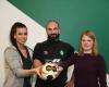 Maren Gajewski, Koordinator Leistungssport Patrice Giron und Denise Engelke - SV Werder Bremen