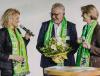 Heike Schürkötter und Frank Wiesner, Geschäftsführer des TV Emsdetten mit Bundesbildungsministerin Anja Karliczek