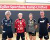 Bettina Grenz-Klein, Yara Ten Holte (beide TuS Lintfort), Alina Grijseels, Andre Fuhr (beide Borussia Dortmund)