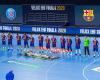 Der FC Barcelona beim VELUX EHF FINAL4 2020.