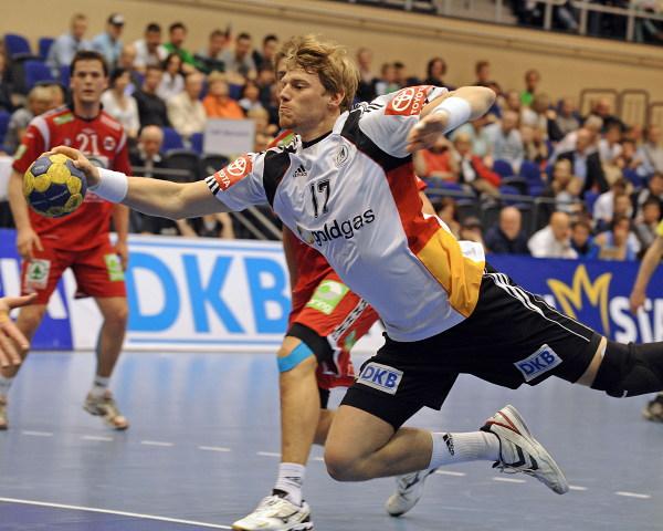 Manuel Späth - Deutschland schlägt in Rostock im Test Norwegen, 16.4.2011 - GER-NOR