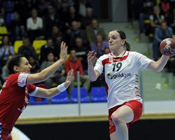 Katrin Engel und die ÖHB-Frauen wurden heute vom tschechischen Team ausgebremst