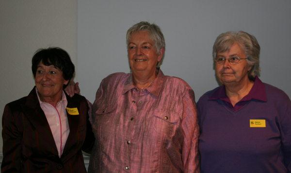 Margit Ehrtmann, Erika Petersen, Bärbel Puchert - Frauenkommission des DHB 2011 in Hannover