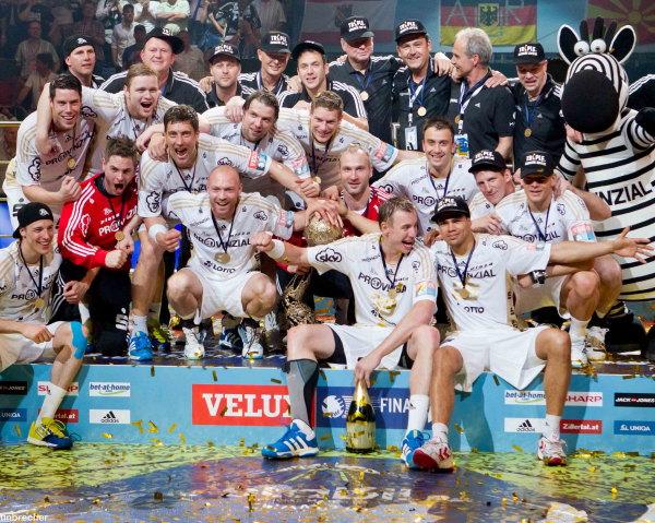 Der THW Kiel feierte den dritten Titel