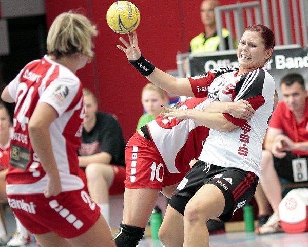 Annika Hermenau im Spiel Mainz 05 gegen HSG Bensheim-Auerbach