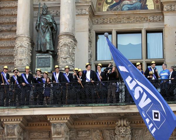 HSV Hamburg, HSV-Feier, Rathausbalkon Hamburg