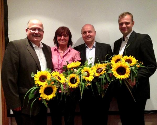 v.l.n.r. Andreas Erzkamp, Kerstin Mühlner, Ulrich Klapper, Hagen Lehmann