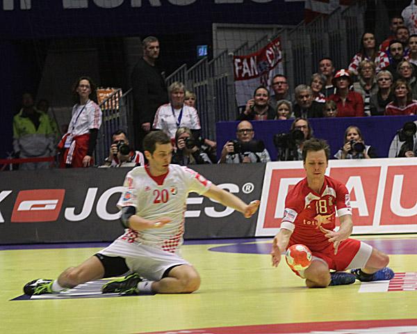 Hans Lindberg/DEN, EURO 2014, Halbfinale, Dänemark - Kroatien