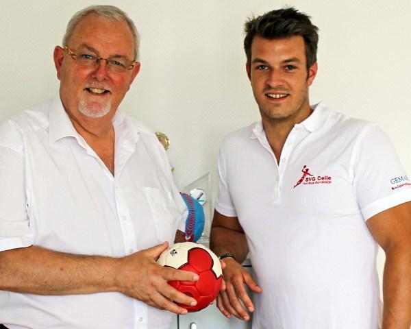 Bernd Bühmann und der neue Athletikcoach Julian Vogt