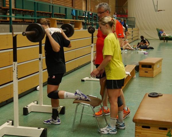 Die BSV-Spielerinnen schwitzten im Trainingslager