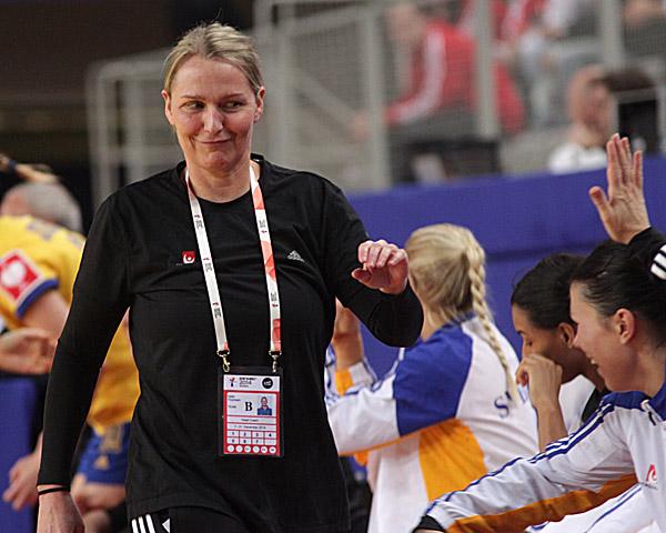 Schwedens Trainerin Helle Thomsen war"s zufrieden