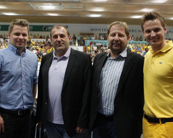 v.l. Conny Wilczynski, Boris Nemsic, Christian Kropf, Thomas Berger