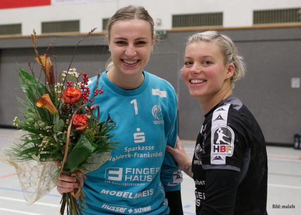 Rinka Duijndam (l.) und Miranda Robben (r.) belegten mit der HSG Bad Wildungen den zweiten Platz.