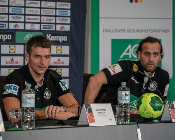 Christian Prokop und Silvio Heinevetter nahmen auf der Pressekonferenz Stellung zur "Causa Reichmann"