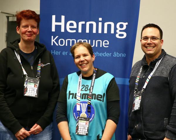 Das Team Herning: Astrid Jöhnck, Ingrid Anderson-Jensen, Daniel Genings