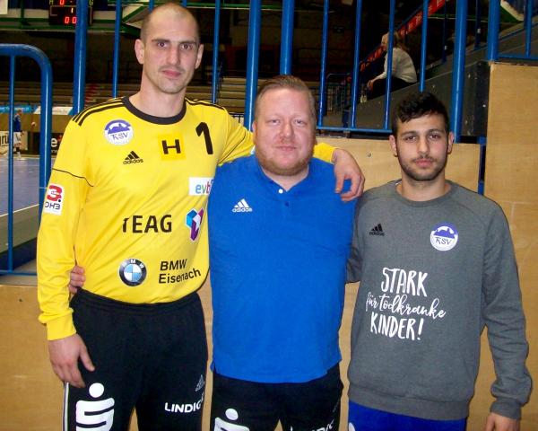 von links: Blaz Voncina, Manager Rene Witte und Yoav Lumbroso