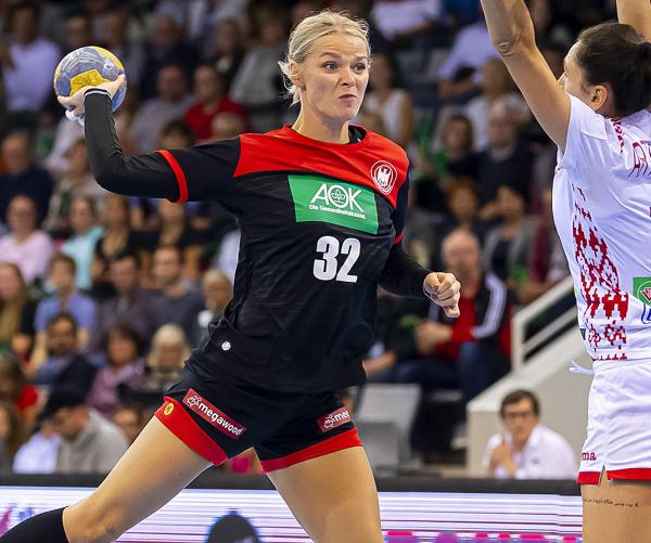 Shenia Minevskaja läuft für Brest Handball auf.