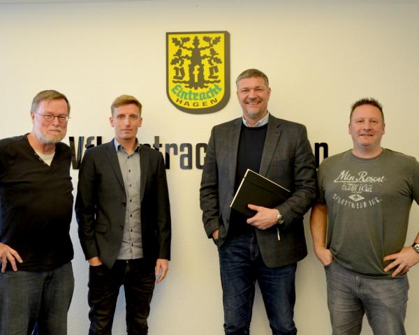 Joachim Muscheid, Eike Weinberg, Fynn Holpert und Michael Stock