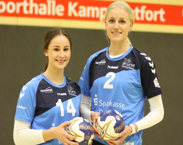 Lena Heimes (links) und Pia Kühn wechseln von Aldekerk nach Lintfort.