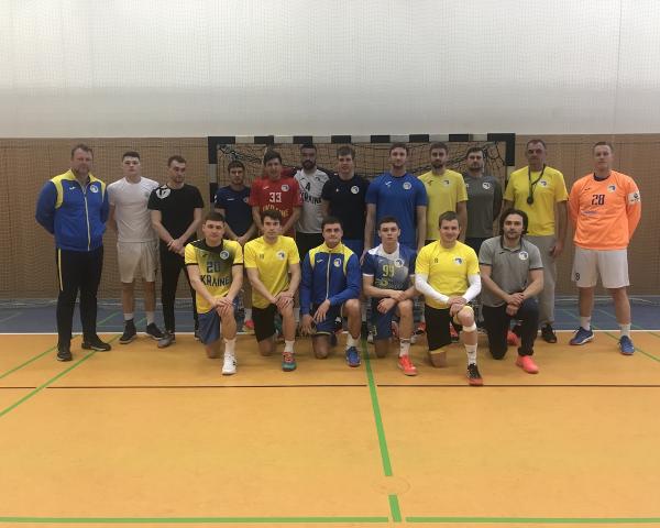 Die ukrainische Nationalmannschaft in Großwallstadt.