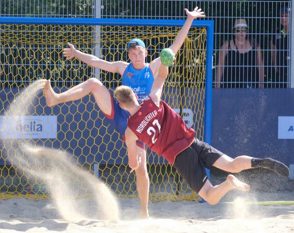 Jugend-Nationalspieler Marius Knop gewann mit Beach & Da Gang Münster die Bronzemedaille bei der männlichen U16.