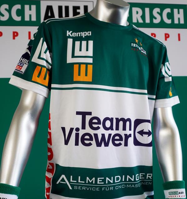 Das Heimtrikot von Frisch Auf Göppingen für die Saison 23/24.