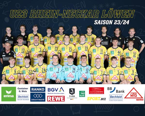 Mannschaftsbild, Rhein-Neckar Löwen II, Junglöwen, Rhein-Neckar Löwen U23