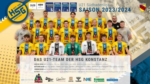 HSG Konstanz II (Zweite, Oberliga) - Teamfoto 2023/24