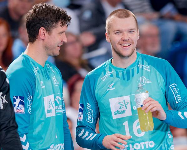 Das Gespann Niklas Landin und Tomas Mrkva war in der vergangenen Saison einer Schlüssel für die Meisterschaft des THW Kiel in der Handball Bundesliga.