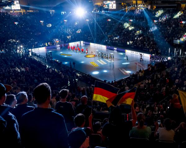 Impression vom Tag des Handballs in der Olympiahalle in München.