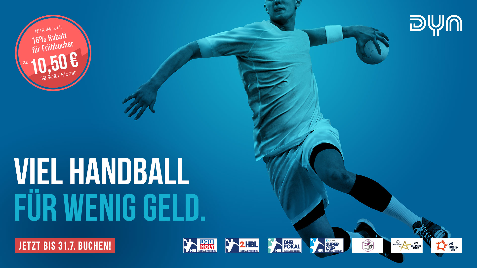 Dyn-App auf Receiver Sky bietet seinen Kunden Handball zum